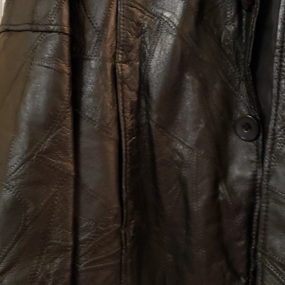 Patchwork leather jacket - Picture 3 of 4